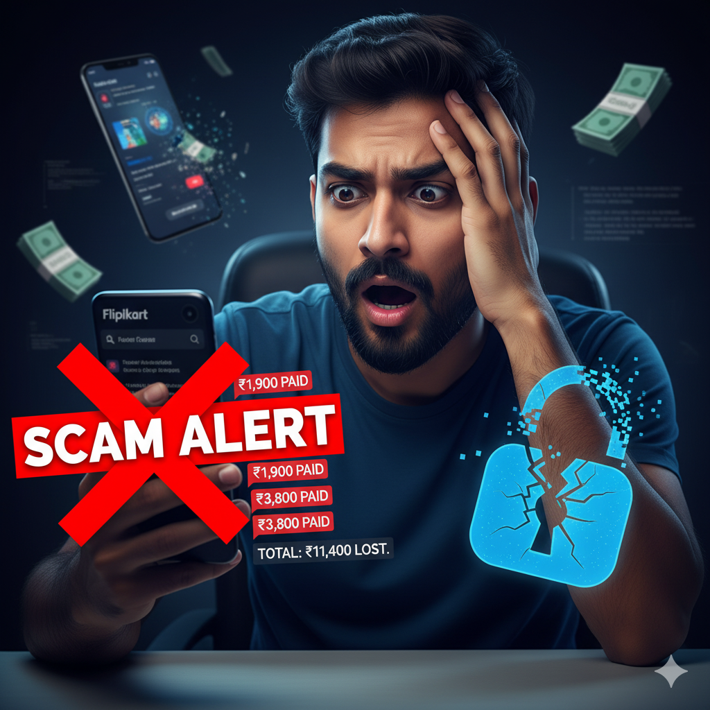 How I Lost ₹11,400 in a Flipkart Order Scam and What You Need to Know