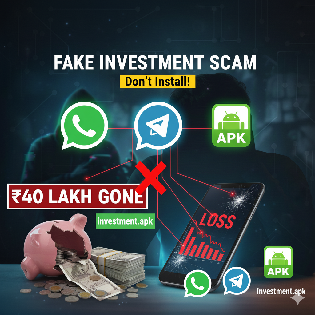 How I Lost ₹40 Lakh in a Fake Investment App Scam